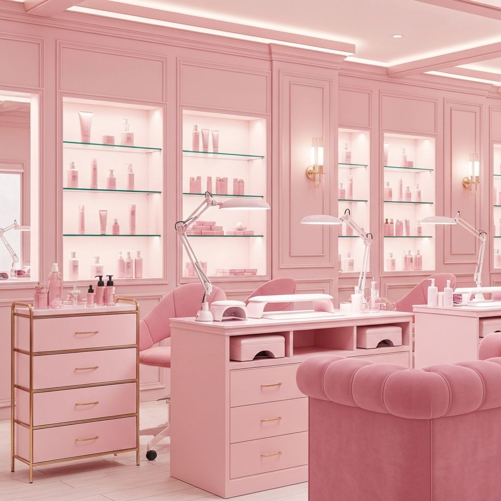 Intérieur élégant du salon de beauté